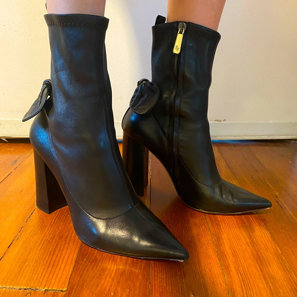 Frances Valentine Black Calfskin Boots
